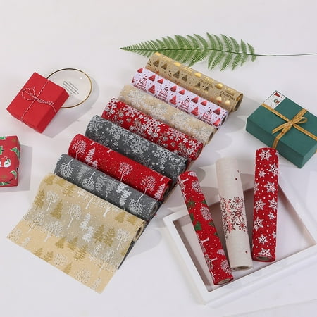 

LINMOUA Merry Christmas Red Snowflake Snowman Long Table Runner Cloth 270CM Home Decor