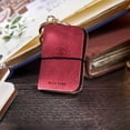 thumbnail image 7 of chaungfeng Red Miniature Travelers Notebook (1.89"x2.64"), Handmade Tiny Leather Travels Notebook, Vintage Mini Notebook Diary Journal, Pocket Diary Binding, 7 of 7
