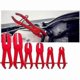 thumbnail image 5 of 6-Piece Hose Pliers Set, Tool for Brake and Fuel Lines, Includes 155mm, 185mm, 250mm Red Pliers for Clamps and Hoses, 5 of 5