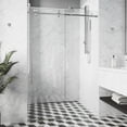 thumbnail image 5 of Vigo VG6021MGCL6876 Elan E-Class 76" High X 68" Wide Sliding Frameless Shower Door - Gold, 5 of 7