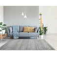 thumbnail image 2 of United Weavers Austin Area Rug 4540 20858 Westway Rust Banded Lines 7' 10 x 7' 10" Round, 2 of 2