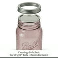 thumbnail image 5 of Ball 32 oz Vintage Colored Mason Jars - Rose, Regular Mouth Quart Canning Jars with Lids and Rings, 4-Pack Large Glass Jars for Home Canning and Preserving, 5 of 10