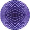 thumbnail image 1 of Ahgly Company Indoor Round Patterned Bright Purple Area Rugs, 5' Round, 1 of 6
