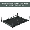 thumbnail image 5 of ZXNYH Outdoor Elevated Dog Bed with Removable Canopy, 48" XLarge Cooling Raised Pet Cot for Outdoor Camping, Waterproof Canopy, Durable Oxford Fabric, Portable Pet Bed (Large Gray), 5 of 6