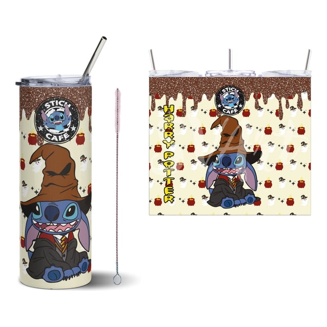 Termo Tumbler SVART 20 oz diseño Stich Harry Potter Colección Halloween