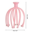 thumbnail image 2 of Unique Bargains 1 Pc Portable Twelve Claws Head Massager for Home Pink ABS Steel Ball, 2 of 5