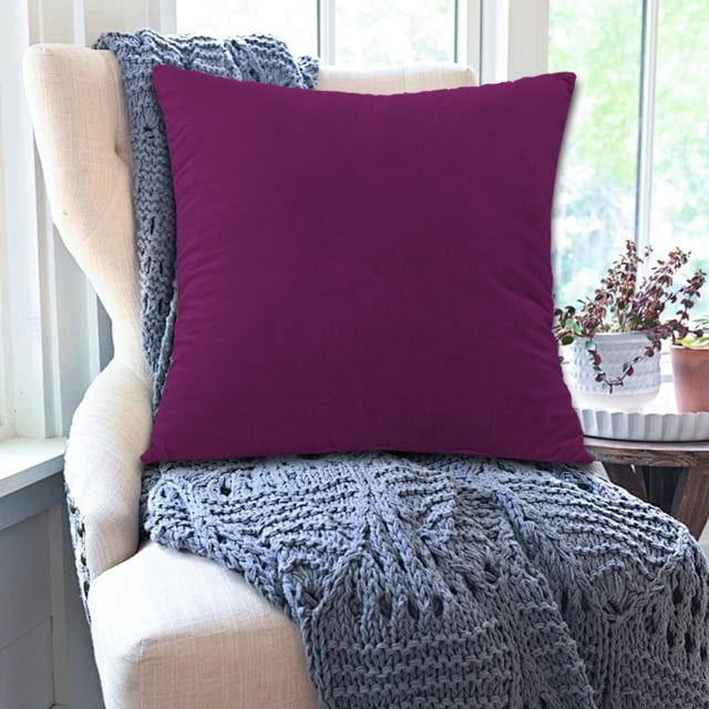 Fiudx Funda de Almohada de Felpa, Suavidad de Doble Cara, Lujoso Forro Polar Sintético, Decoración para Sofá Cama, Coche, Elegante Detalle para El Hogar, Regalo Ideal para Inauguración de La Casa, Ta