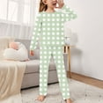 thumbnail image 2 of BLVB Big Girls Cute Pajama Sets Long Sleeve Tops and Pant Teens Sleepwear 2 Piece Pjs Clothes 2-14Years, 2 of 3