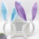 thumbnail image 4 of Diadema con orejas de conejo de Pascua, de retazos, de felpa suave, para el pelo, para lavarse la cara, para baño, para niña, accesorios para la cabeza, 4 of 8
