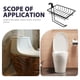 thumbnail image 3 of WASHWEPE Toilet Paper Roll Holder Negro Con Y Soporte Multifuncional, 3 of 8