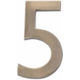 thumbnail image 1 of Architectural Mailboxes 3582AB-5 4 inch Solid Floating House Number, 5, Antique Brass, 1 of 1