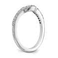 thumbnail image 4 of Solid 14k White Gold Engagement Lab Grown Diamond Wedding Band Ring Size 6 (.23 cttw.), 4 of 7