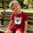 thumbnail image 5 of Edvintorg Cute Outfits for Boys Summer Lightweight Short Sleeve Crew Neck Casual Shirt and Short Clothes for Kids Size 0-8, 5 of 6