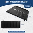 thumbnail image 1 of Kojooin Portable Folding Aluminum Wheelchair Ramp, Non-Slip Access Ramp with Handle for Steps, Doorways and Curbs, 1 of 7