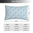 thumbnail image 2 of Kdxio Cotton Pillow Cases 16"x24" Pillowcases,Soft and Breathable Bedroom Pillow Cases-blue Scarf Bear-No Pillow Core, 2 of 5