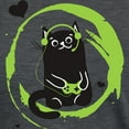 thumbnail image 3 of CafePress - Gamer Cat Women's Deluxe T Shirt - Womens Tri-blend T-Shirt, 3 of 4