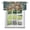 Green, variant on Beige Teal Copper Rust Window Valance for Kitchen, Abstract Vintage Industrial Minimalist Rod Pocket Short Curtains for Small Windows, Light Filtering Decorative Valances, 42 x 12 Inches
