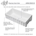 thumbnail image 4 of Pemberly Row 36" White Reversible Smooth / Fluted Single Bowl Fireclay Farm Sink, 4 of 10