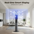 thumbnail image 3 of 41" Tower Fan, Wide Oscillating Fans with 3 Speeds, 3 Modes, 26 ft/s High Velocity, LED Display with Remote, 12H Timer, for Home,Living Room,Office, 3 of 7