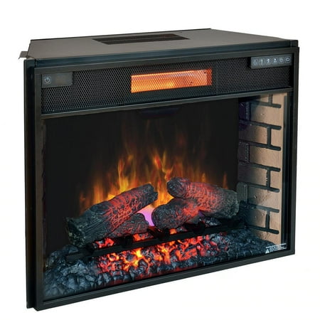 

ClassicFlame 28 inch Infrared Electric Fireplace Insert - Black 28II300GRA