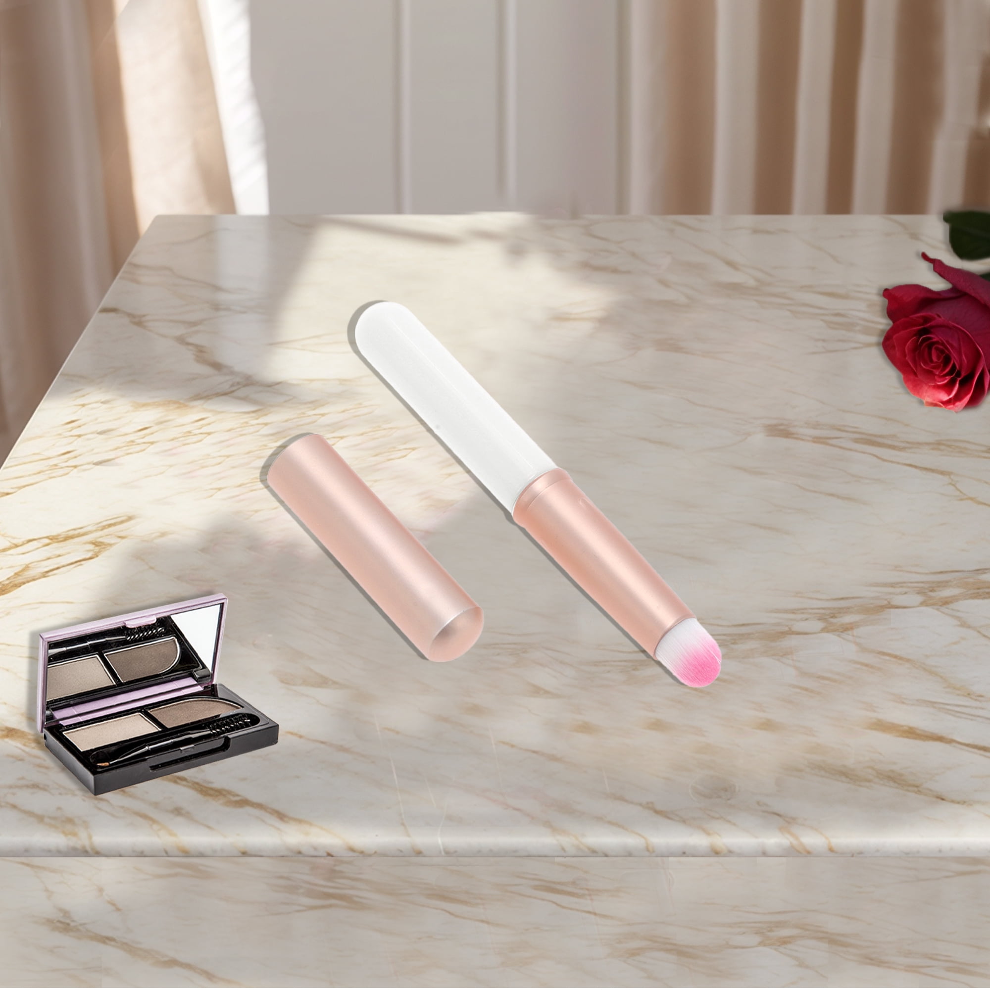 Unique Bargains 1 Pc Lightweight Blending Brush for Everyday Makeup White