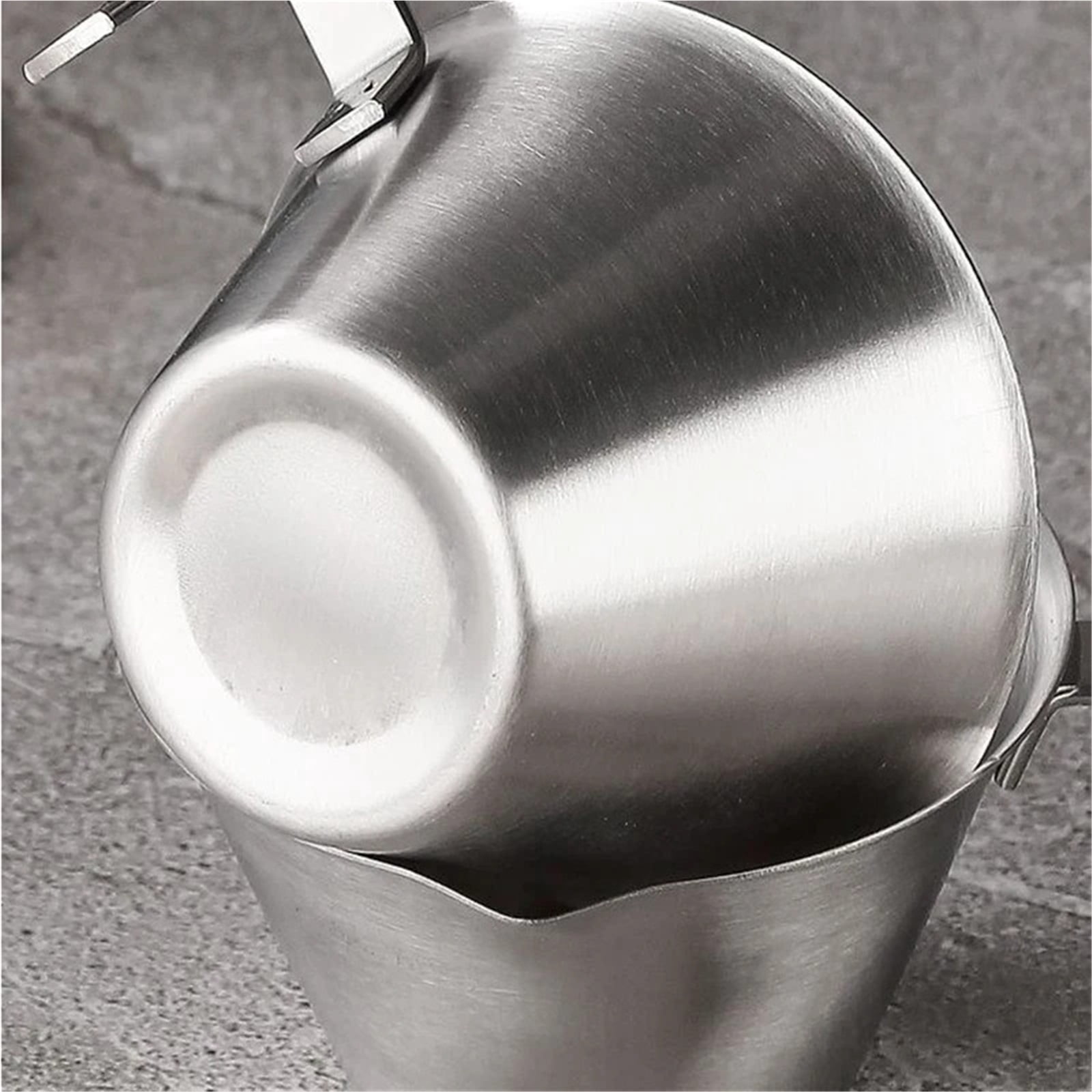 Espresso cup 100ML Espresso Extraction Cup 304 Stainless Steel Extraction Cup With Guide Spout Practical Ounce Cup