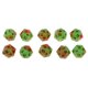 thumbnail image 1 of Dados Noctilucentes de de 20 Lados para D&D Juego de 10 - Naranja Sunnimix Juegos de rol Dados, 1 of 8