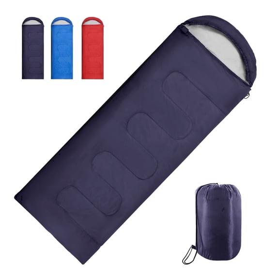 Himzoring Adults Lightweight Waterproof Camping Sleeping Bag for Backpacking, Navy Blue