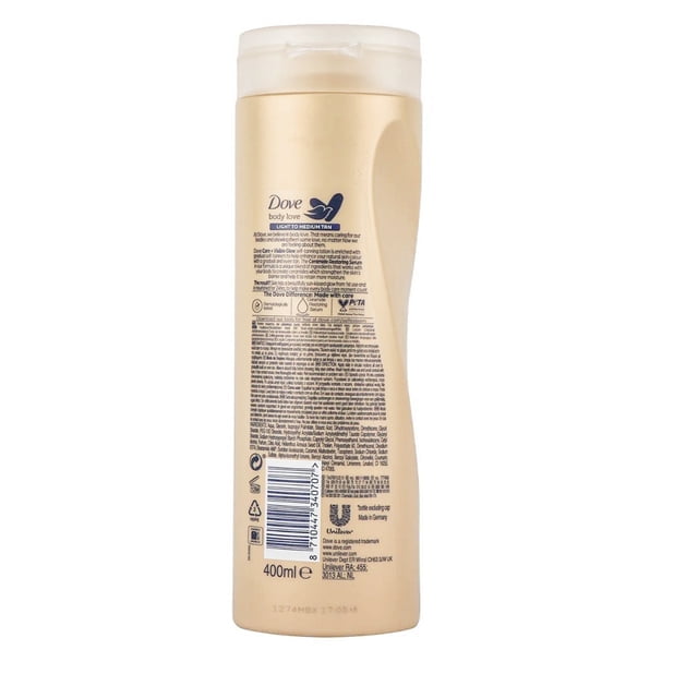 DOVE NOURISHING BODY CARE VISIBLE GLOW SELF-TAN LOTION FAIR-MEDIUM 400 ML