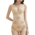 thumbnail image 1 of Combinaison Moulante Sans Manches pour Femmes Couleur Unie Mode Col Rond, 1 of 7