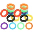 thumbnail image 5 of 24pcs Bright Silicone Key Caps with Elastic Key Tags, Colorful Key Identifier Coding for Easy Key Organization, 5 of 7