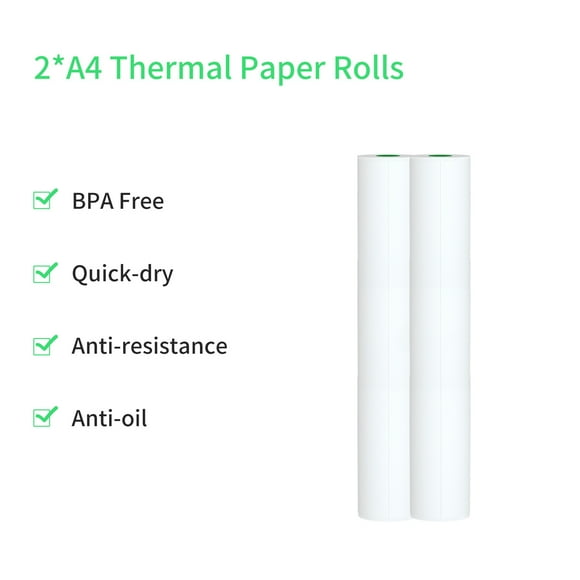 Thermal Paper,Quick- Picture Rolls Receipt Pdf Compatible With Thermal Paper Picture Receipt With A40 Paper Printer Quick- Printer 210x30mm 7.45m/24.4ft Printer Quick- Picture