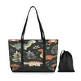 thumbnail image 7 of FORMRS Canvas Laptop Tote Bag for Women with 15.6" Computer Compartments Shoulder Handbag, Gray Dinosaur, 7 of 7
