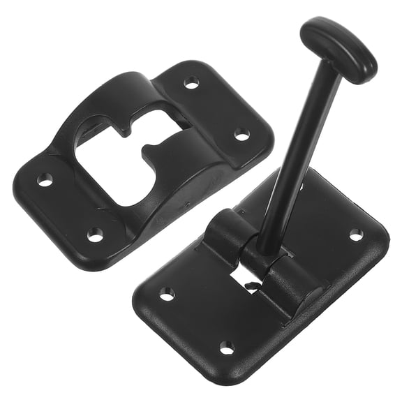 FOMIYES Black Plastic Rv Door Latch for Camper Entry and Cargo Hatch