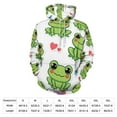 thumbnail image 2 of Cartoon Frog Hoodies Oversized Hoodie Couple Long Sleeve Cute Graphic Casual Hooded Sweatshirts, 2 of 5