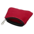 thumbnail image 3 of Monedero de 3.5" x 4.7", 2 Paquetes de Bolsas Organizadoras Pequeñas con Cremallera de Lona para el Hogar, Rojo, 3 of 6
