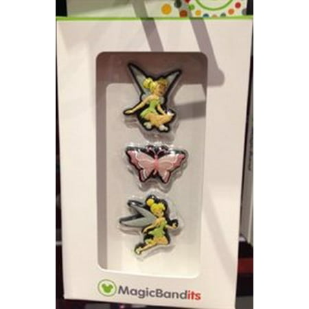 Tinkerbell Heart Charm - Disney Parks Tinkerbell Magic Band Bandits Set of 3 Charms NEW