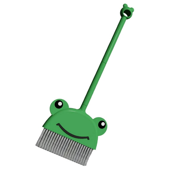 Raindrops Household Broom Tool for Kids Cartoon Broom Green PP Cleaning 1Pack