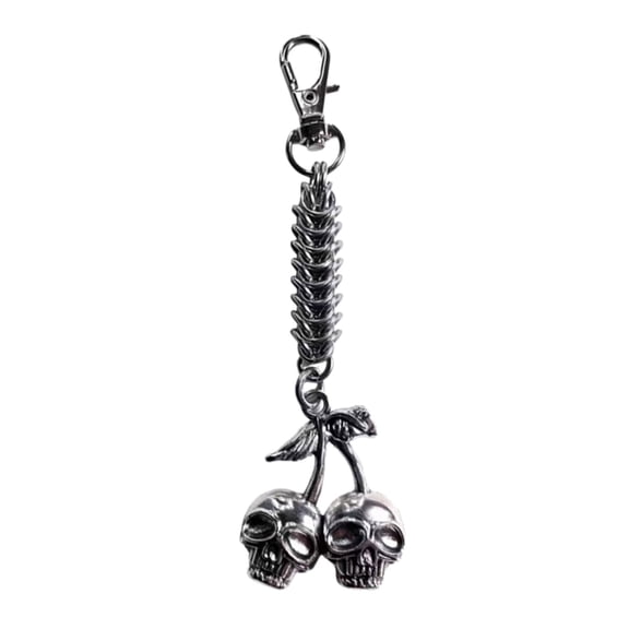 Necvior Eye Catching Cherrys Bag Charm Stylish Key Chain Pendant Metal Accessory