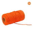 thumbnail image 3 of Cotton Cord Rope Crafts Macrame Artisan cord cotton rope String Solid Color Cotton Yarn Rope Home Textiles 91.5m, Orange, 3 of 8