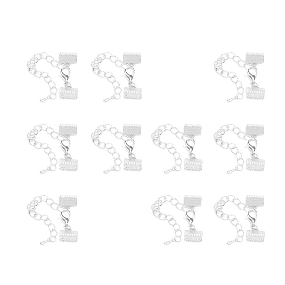 OFFIGAM Jewelry End Clasps Buckles for Ribbon Choker Holders, Craft Supplies for Jewelry Making