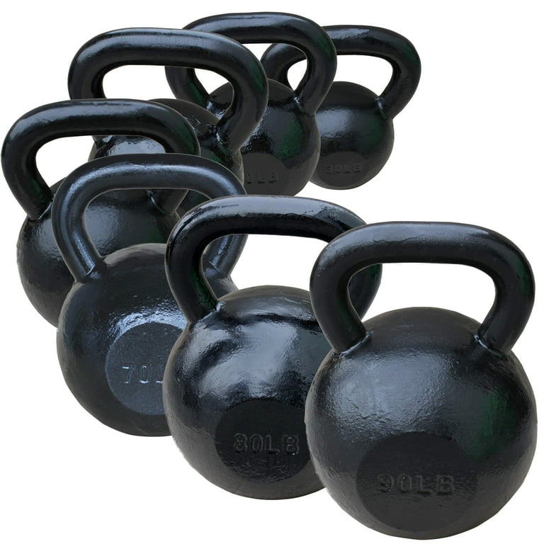 Sunny Health Fitness 60 lb. Black Cast Iron Kettlebell Walmart