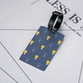 thumbnail image 5 of Luggage Tags for Suitcases, blue Light Bulbs Pattern Leather Bag Luggage Tags ID Label Tags Privacy Protection Travel Bag Labels, 5 of 6
