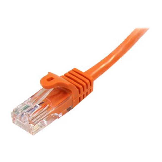 StarTech.com CAT 5e Ethernet 6 Cat5e (m) Câble Pi (1,8 M) - Alimentation par Ethernet - Sans Embardée - Orange - Câble Réseau Ethernet (45PATCH6OR) - Câble de Raccordement - RJ-45 à RJ-45 (M) - 6 Pi - UTP - - Sans Embardée - Orange