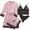 Pink#pajamas for women set, variant on Womens Cute Pajama Set Soft Cooling Silk Pj Robes Set 4 Piece Cami Shorts Satin Sleepwear Lace Loungewear Nightwear Sets Purple,M