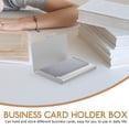 thumbnail image 4 of Miangastore Business Card Holder Box Desk Business Card Storage Box Portable Office Cards Box, 4 of 9