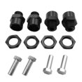 thumbnail image 3 of Kit de conversión de adaptador de cubo de rueda hexagonal de 12 mm a 17 mm, 4 piezas con pernos de 5 mm Negro, 3 of 9