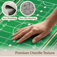 thumbnail image 6 of ODIKA 4'x6' Washable Area Rug Football Yardage Field Entry Repeating Grid Footaball Doormat for Dorm Room, Small Living Room, Stain Resistant Low Profile, Easy Care, 6 of 7