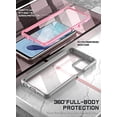 thumbnail image 6 of Poetic Guardian Case for Motorola Moto G 5G , Clear Case with Built-in Screen Protector, Pink/Clear, 6 of 6