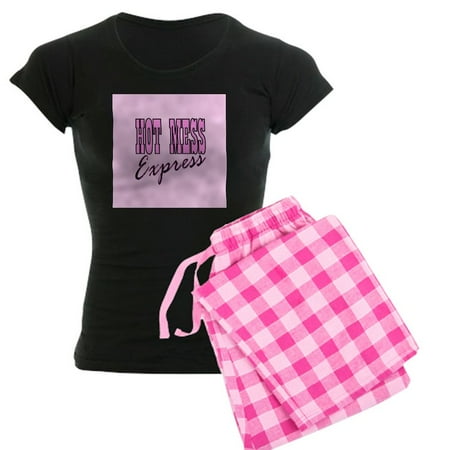 

CafePress - Pink Hot Mess Express - Women s Dark Pajamas